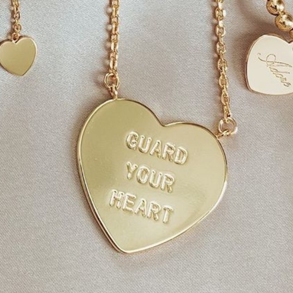 ISO The Giving Keys Guard Your Heart necklace.